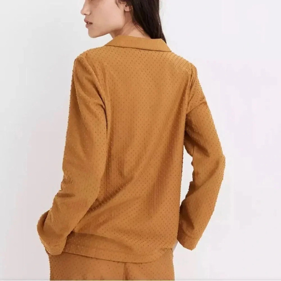 MAdewell Knit Bedtime Long-Sleeve Pajama Top in Clip-dot Size M New - Picture 3 of 16